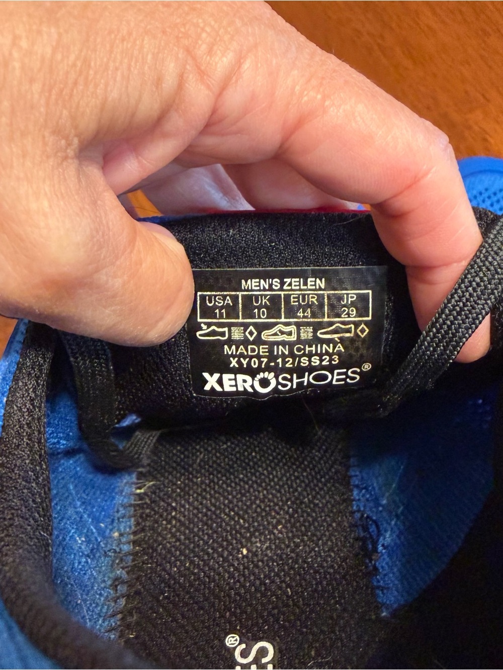 Xero Zelen Born to Run Men's Size 11 Minimalist Barefoot Running Shoes Blue - Picture 9 of 9